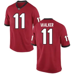 Youth Nike Jalon Walker Georgia Bulldogs Replica Red Football College Jersey