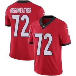 Youth Nike Jamal Meriweather Georgia Bulldogs Limited Red Football Jersey