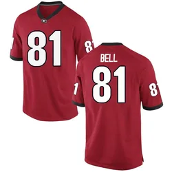 Youth Nike Jeremy Bell Georgia Bulldogs Game Red Football College Jersey