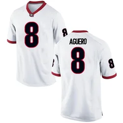Youth Nike Joenel Aguero Georgia Bulldogs Game White Football College Jersey