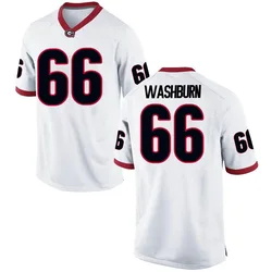 Youth Nike Jonathan Washburn Georgia Bulldogs Replica White Football College Jersey