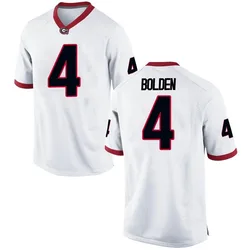 Youth Nike KJ Bolden Georgia Bulldogs Replica White Football College Jersey