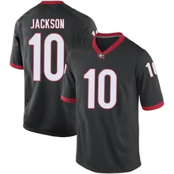 Youth Nike Kearis Jackson Georgia Bulldogs Replica Black Football College Jersey