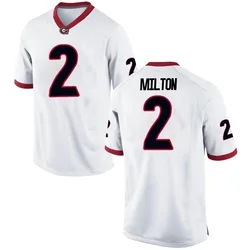 Youth Nike Kendall Milton Georgia Bulldogs Replica White Football College Jersey
