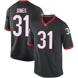 Youth Nike Kyron Jones Georgia Bulldogs Game Black Football College Jersey