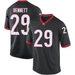 Youth Nike Luke Bennett Georgia Bulldogs Game Black Football College Jersey
