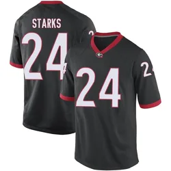 Youth Nike Malaki Starks Georgia Bulldogs Game Black Football College Jersey