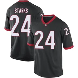 Youth Nike Malaki Starks Georgia Bulldogs Replica Black Football College Jersey