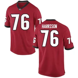 Youth Nike Marcus Harrison Georgia Bulldogs Game Red Football College Jersey