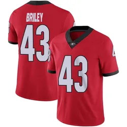 Youth Nike Marek Briley Georgia Bulldogs Limited Red Football Jersey