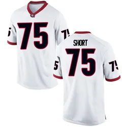 Youth Nike Mason Short Georgia Bulldogs Replica White Football College Jersey