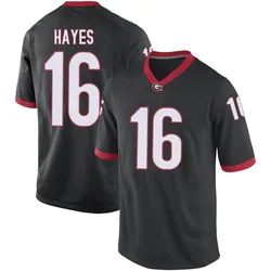 Youth Nike Maurice Hayes Georgia Bulldogs Game Black Football College Jersey