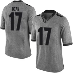 Youth Nike Nakobe Dean Georgia Bulldogs Limited Gray Football College Jersey