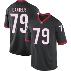 Youth Nike Nyier Daniels Georgia Bulldogs Replica Black Football College Jersey