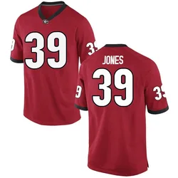 Youth Nike Parker Jones Georgia Bulldogs Replica Red Football College Jersey