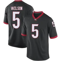 Youth Nike Raylen Wilson Georgia Bulldogs Game Black Football College Jersey