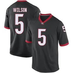 Youth Nike Raylen Wilson Georgia Bulldogs Replica Black Football College Jersey