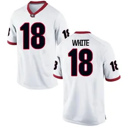 Youth Nike Sacovie White Georgia Bulldogs Game White Football College Jersey