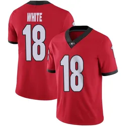 Youth Nike Sacovie White Georgia Bulldogs Limited White Red Football Jersey