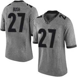 Youth Nike Sam Bush Georgia Bulldogs Limited Gray Football College Jersey