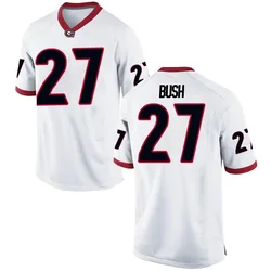 Youth Nike Sam Bush Georgia Bulldogs Replica White Football College Jersey