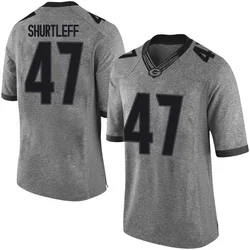 Youth Nike Sam Shurtleff Georgia Bulldogs Limited Gray Football College Jersey