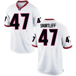 Youth Nike Sam Shurtleff Georgia Bulldogs Replica White Football College Jersey