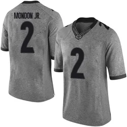 Youth Nike Smael Mondon Jr. Georgia Bulldogs Limited Gray Football College Jersey