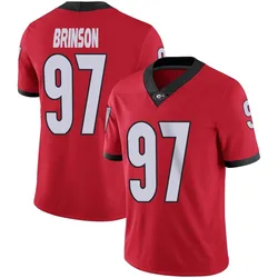 Youth Nike Warren Brinson Georgia Bulldogs Limited Red Football Jersey