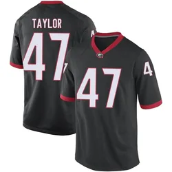Youth Nike Will Taylor Georgia Bulldogs Replica Black Football College Jersey