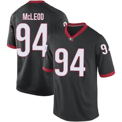 Youth Nike Xzavier McLeod Georgia Bulldogs Replica Black Football College Jersey