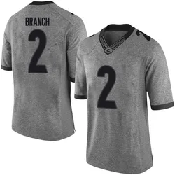 Youth Nike Zion Branch Georgia Bulldogs Limited Gray Football College Jersey